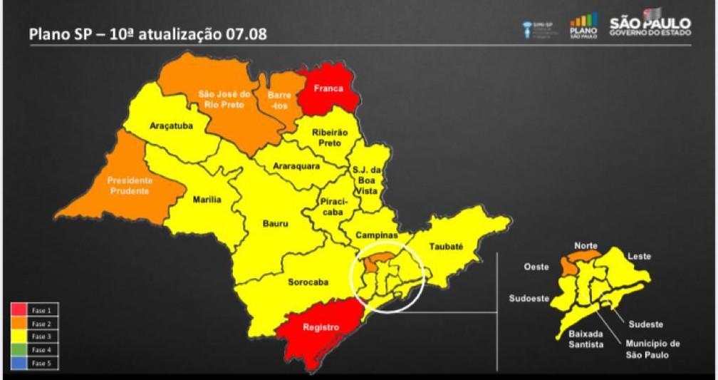 Araraquara, São Carlos e outras 14 cidades da região permanecem na fase amarela do Plano São Paulo